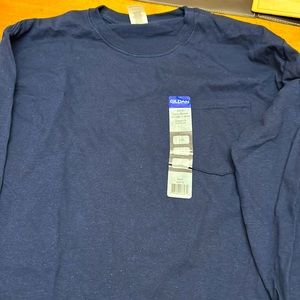 Long sleeve men’s navy t shirt